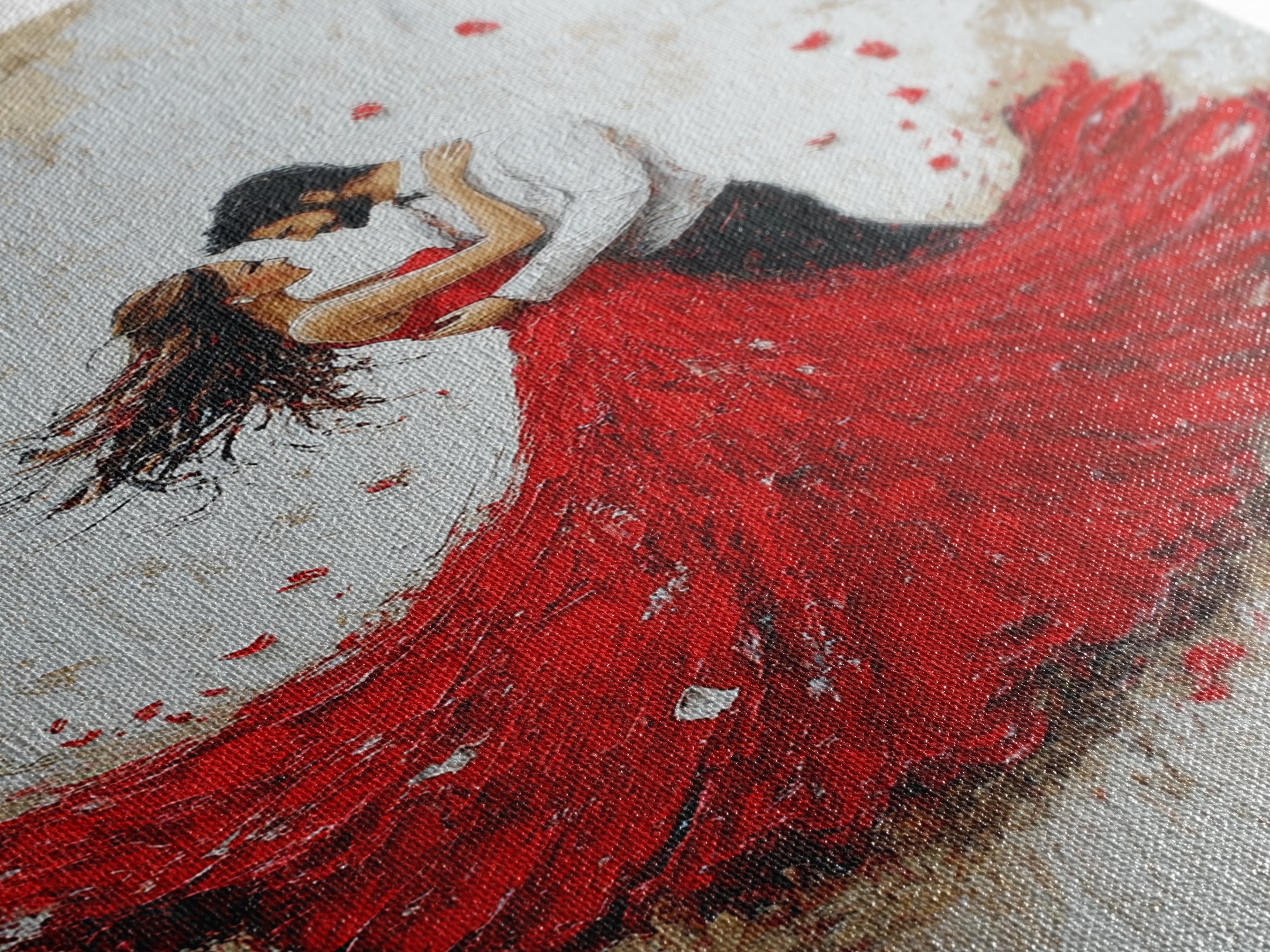 Couple Dancing Framed Canvas Print, Couple Wall Art, Wedding Gift, Dancing Wall Art, Dance Studio Decor, Engagement Gift Idea, Dancing Art