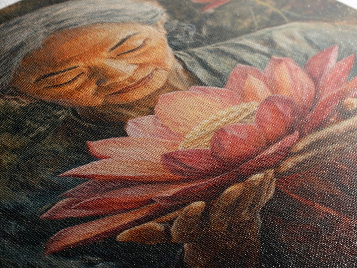 Bahai Wall Art Framed Canvas Print, Retro Abstract Wall Art, Living Room Decor