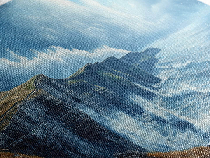 Cliffs of Moher Framed Canvas Print, Ready To Hang Ireland Painting, Irish Art, Ireland Wall Art, Horizontal Extra Large Wall Art