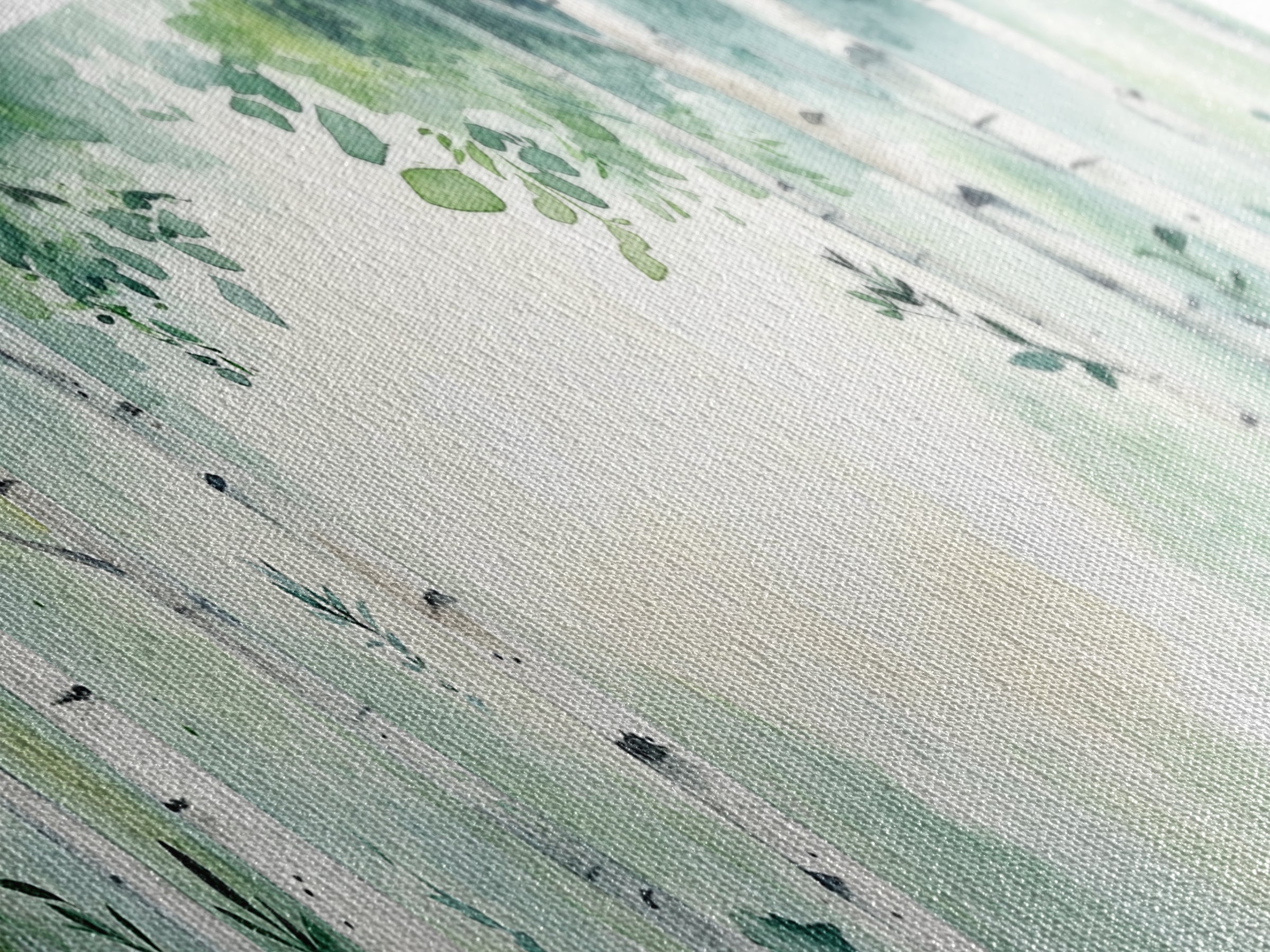 Aspen Trees Oil Painting Canvas Print, Autumn Aspens Print, Muted White Tree Wall Art Country Farmhouse Wall Art Birch Tree Art