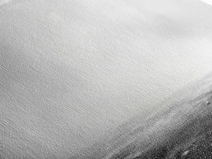 The Sea is Calm Panoramic Canvas Print, Seascape Painting, Black and White Nautical Art, Moody Decor, Muted Art, Subdued Art