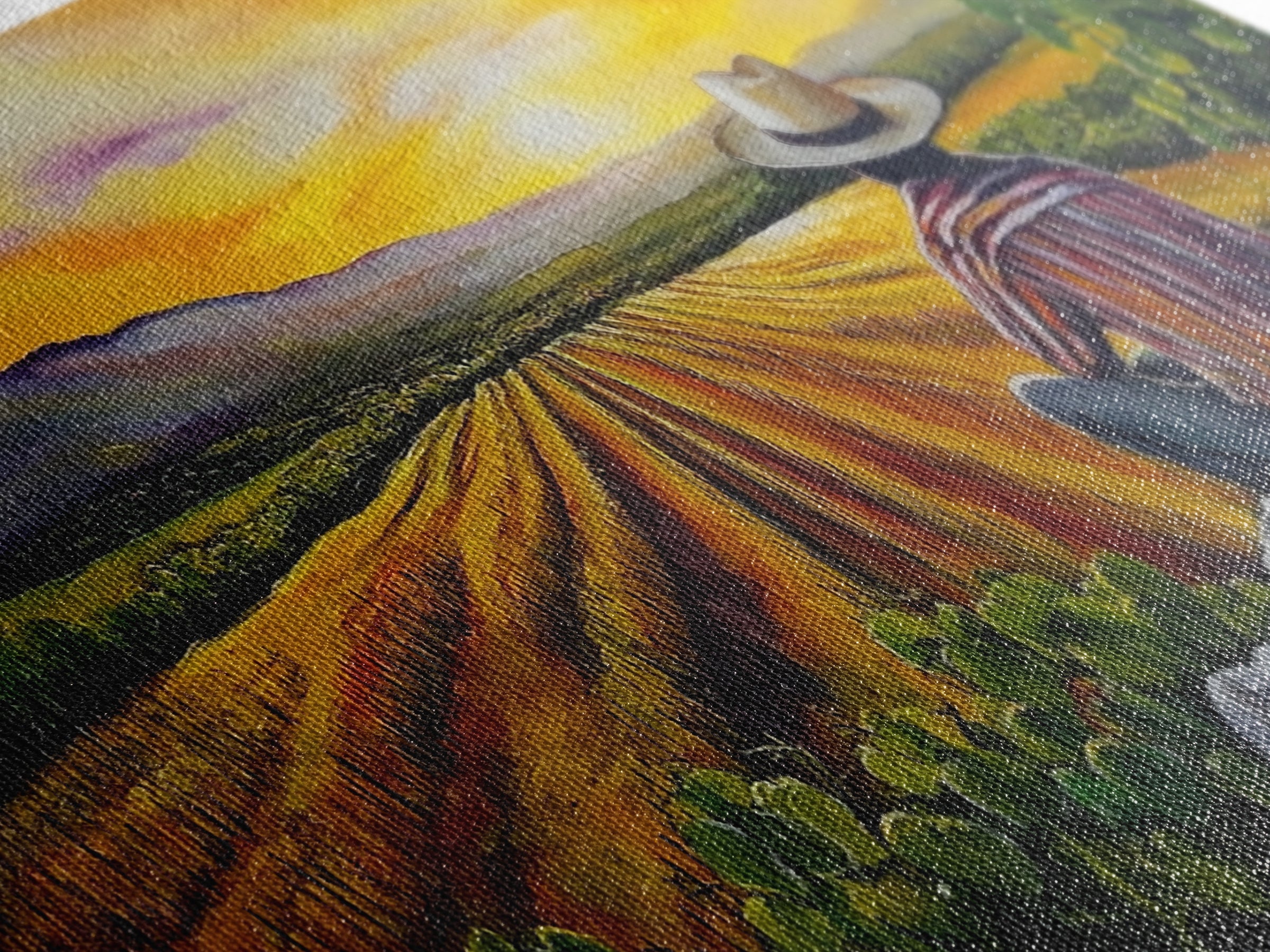 Chicano Wall Art - Mexicano Ranchero Oil Painting Print - Framed Canvas Print - Mexican Culture Art - Wood Framed Wall Art - Chicano Decor