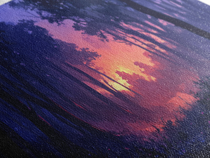 Dark Fantasy Forest Wall Art, Framed Canvas Print, Landscape Painting Print, Moody Home Decor, Landscape Wall Art, Living Room Decor