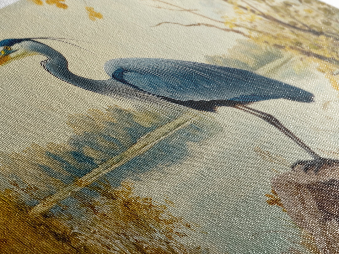 Blue Heron Painting Print | Florida Home Decor | Bird Painting | Nautical Art | Nautical Painting | Lake House Wall Art | Blue Heron Art