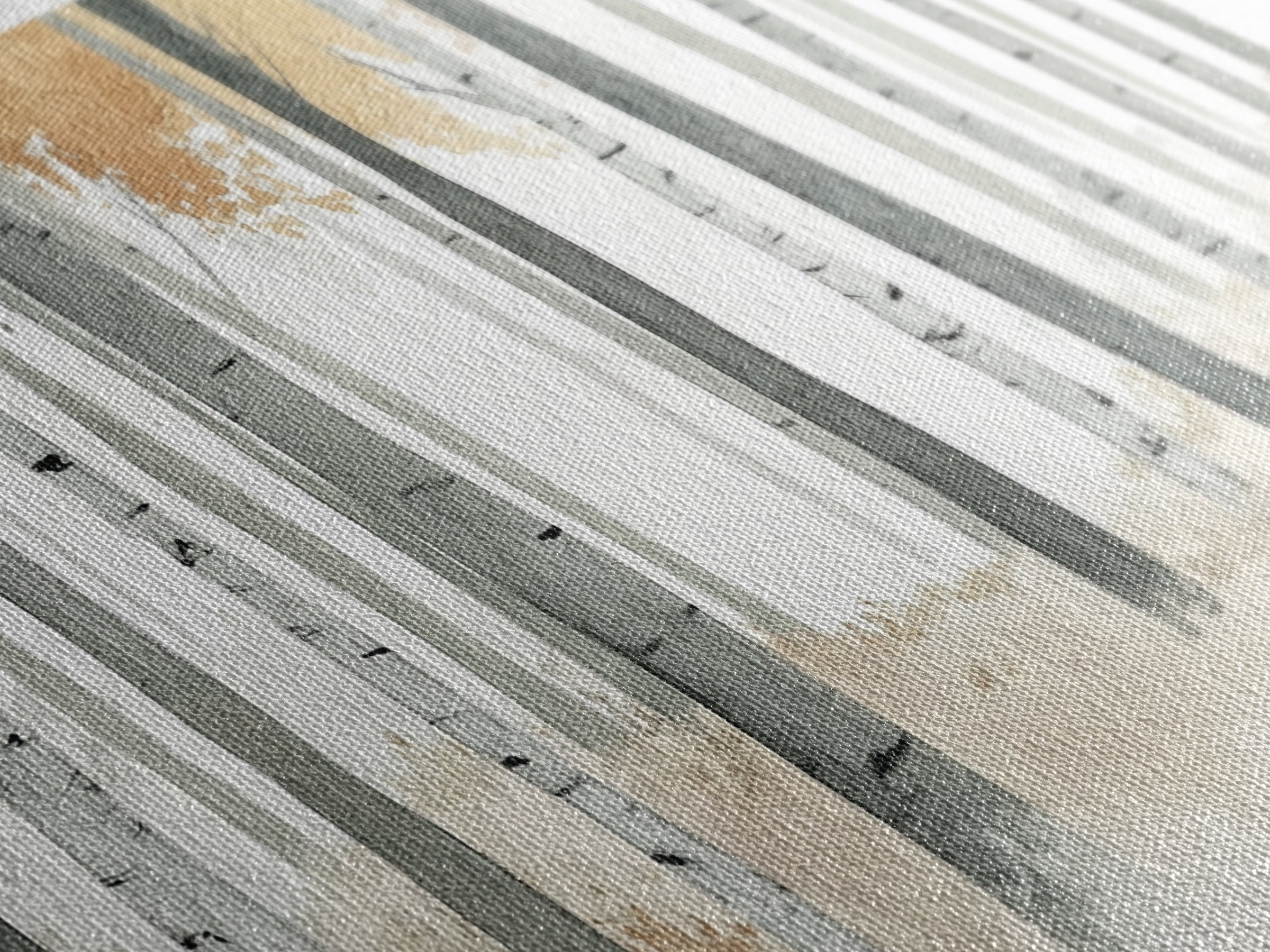 Aspen Trees Oil Painting Print Canvas, Autumn Aspens Print, Muted White Winter Wall Art, Country Farmhouse Wall Decor, Abstract Landscape Art