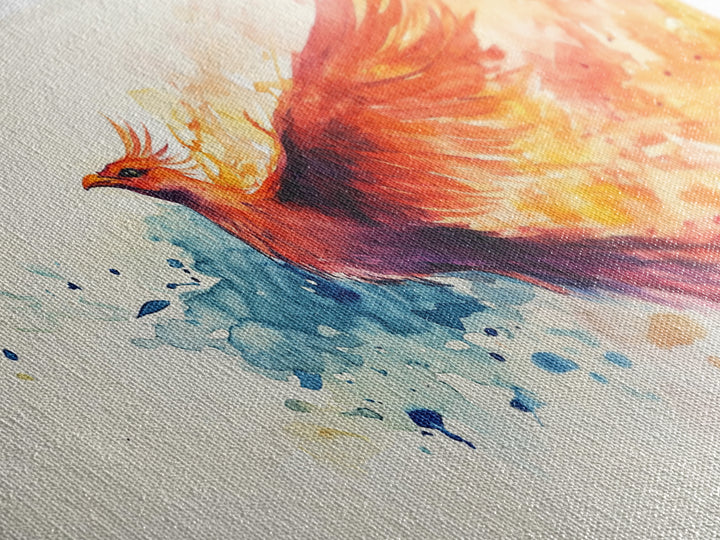 Phoenix In Flight - Canvas Print - Inspirational Wall Art