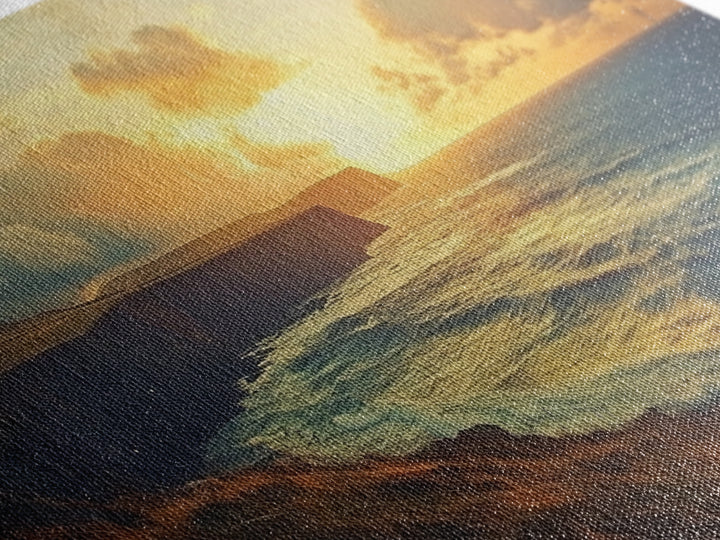 Cliffs of Moher Framed Canvas Print, Ireland Painting, Ireland Decor, Ireland Wall Art, Living Room Home Decor