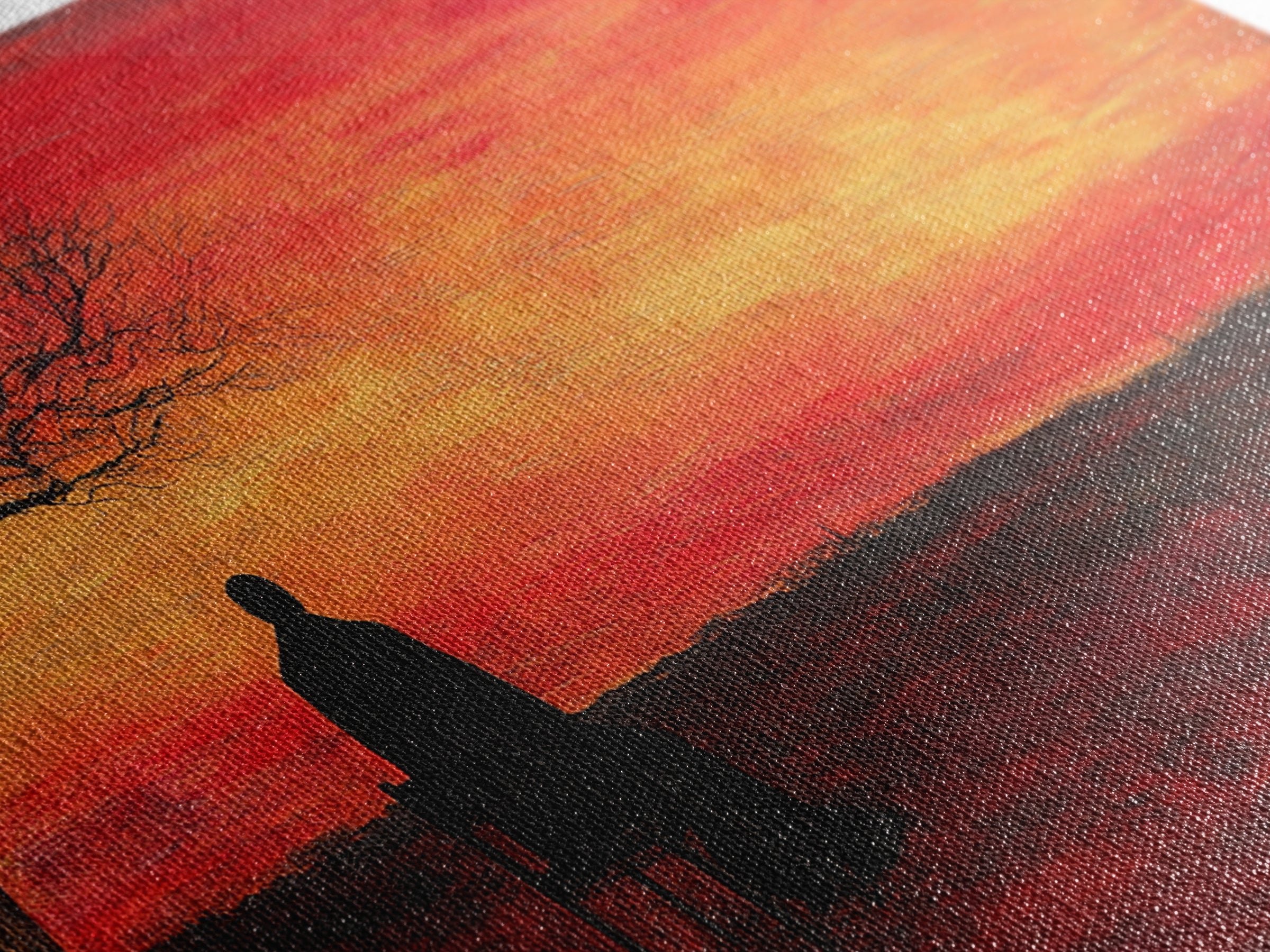 Despair - Framed Canvas Print - Moody Decor - Abstract Wall Art