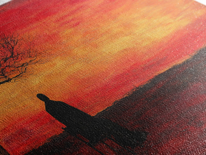 Despair - Framed Canvas Print - Moody Decor - Abstract Wall Art