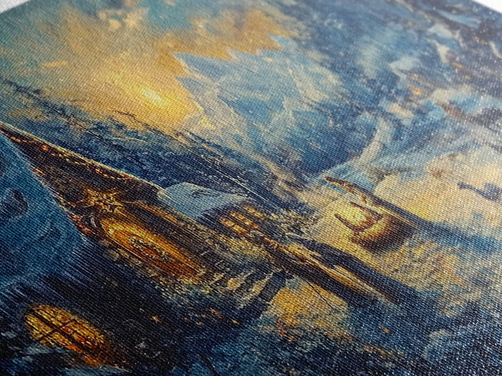 Christmas Nativity Oil Painting Print, Christmas Wall Art, Framed Christmas Canvas Art, Christmas Home Decor, Seasonal Wall Art