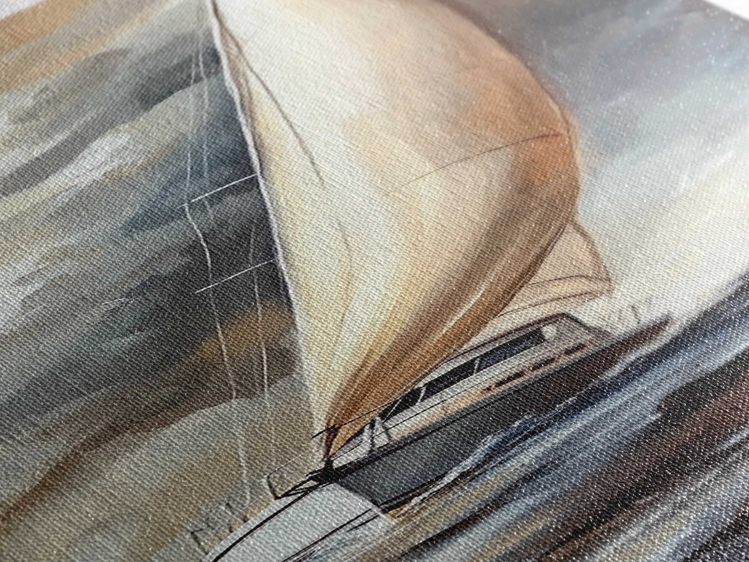 Sailboat painting nautical decor framed canvas print, classic coastal wall art, sailing scene with ocean waves, above bed living room art