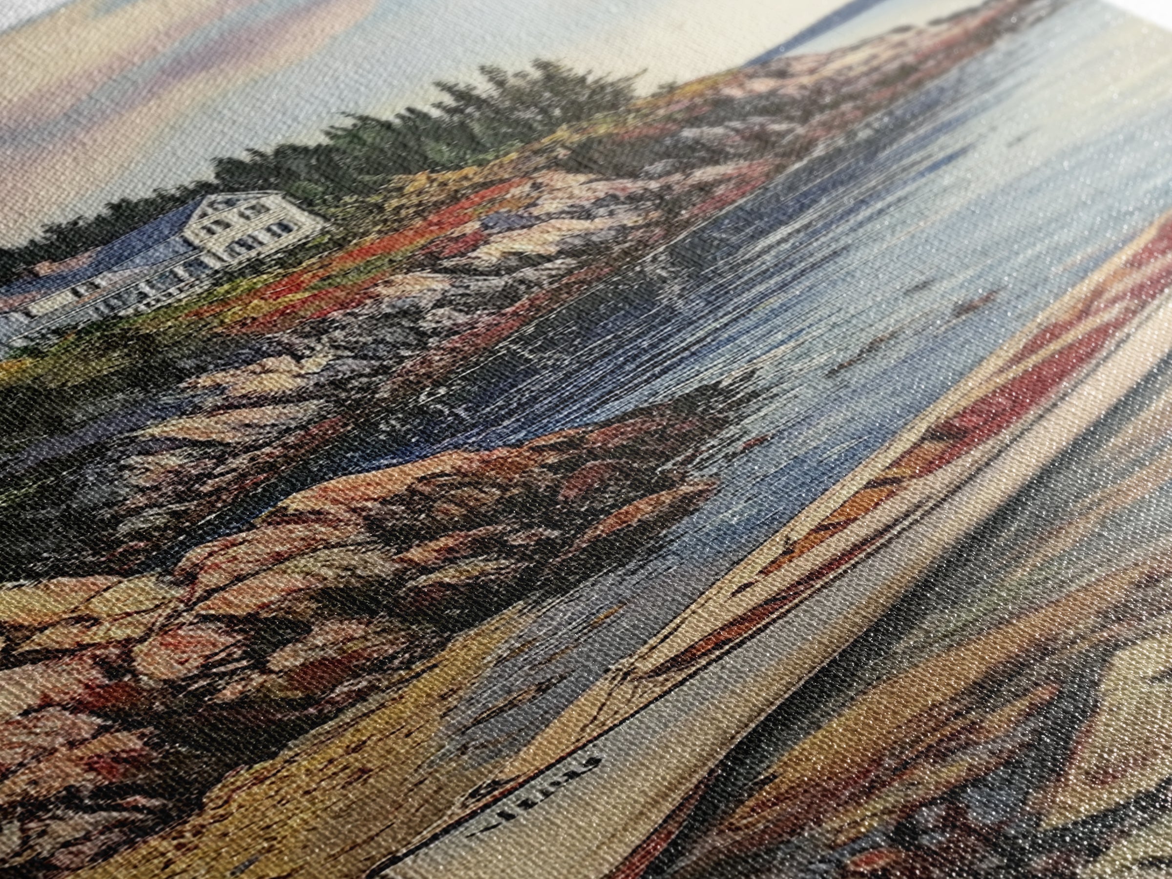 Canvas Print Rustic Farmhouse Art Deer Drinking Water In Forest Painting Tall Narrow Art Above Sofa Art Cozy Cabin Decor Above Bed Wall Art