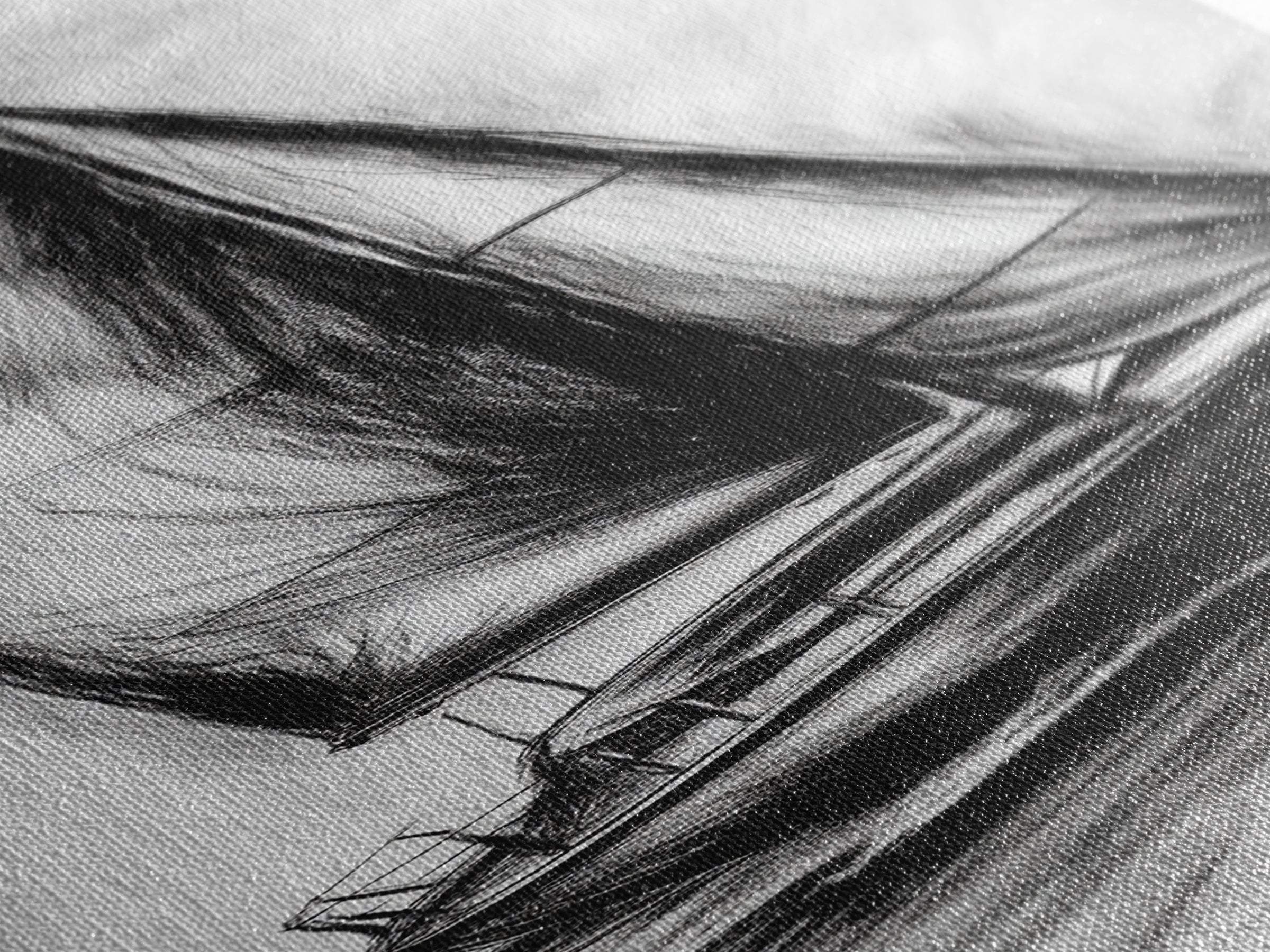 Charcoal Sketch of a Sailboat, Framed Canvas Print, Nautical Decorl Nautical Wall Art, Sailboat Painting, Sail Boat Art, Tall Skinny Wall Art