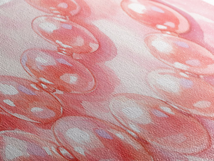 Blush Pearl Art Canvas Print Featuring Pearl Painting and Light Pink Wall Art Minimalist Art Gift Idea Guest Room Rustic Wall Decor