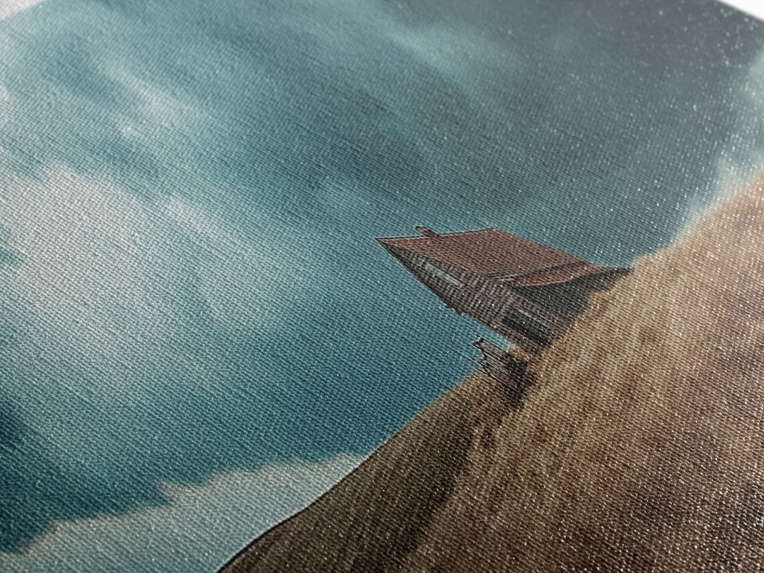 Rustic Barn Framed Canvas Print Smoky Mountain Art Autumn Farmhouse Wall Art Rustic Landscape Painting Guest Room Artwork Decor