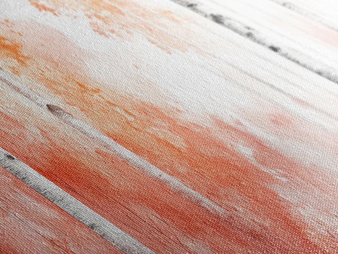 Autumn Birch Trees Canvas Print, Vibrant Fall Landscape Art, Horizontal Wall Art Rustic Decor Gift Idea Living Room Decoration