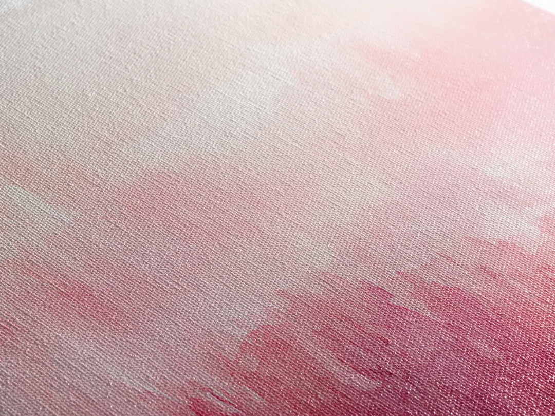 Light Pink Canvas Print Abstract Landscape Painting Horizontal Pastel Minimalist Boho Living Room Art Wabi Sabi Modern Wall Decor