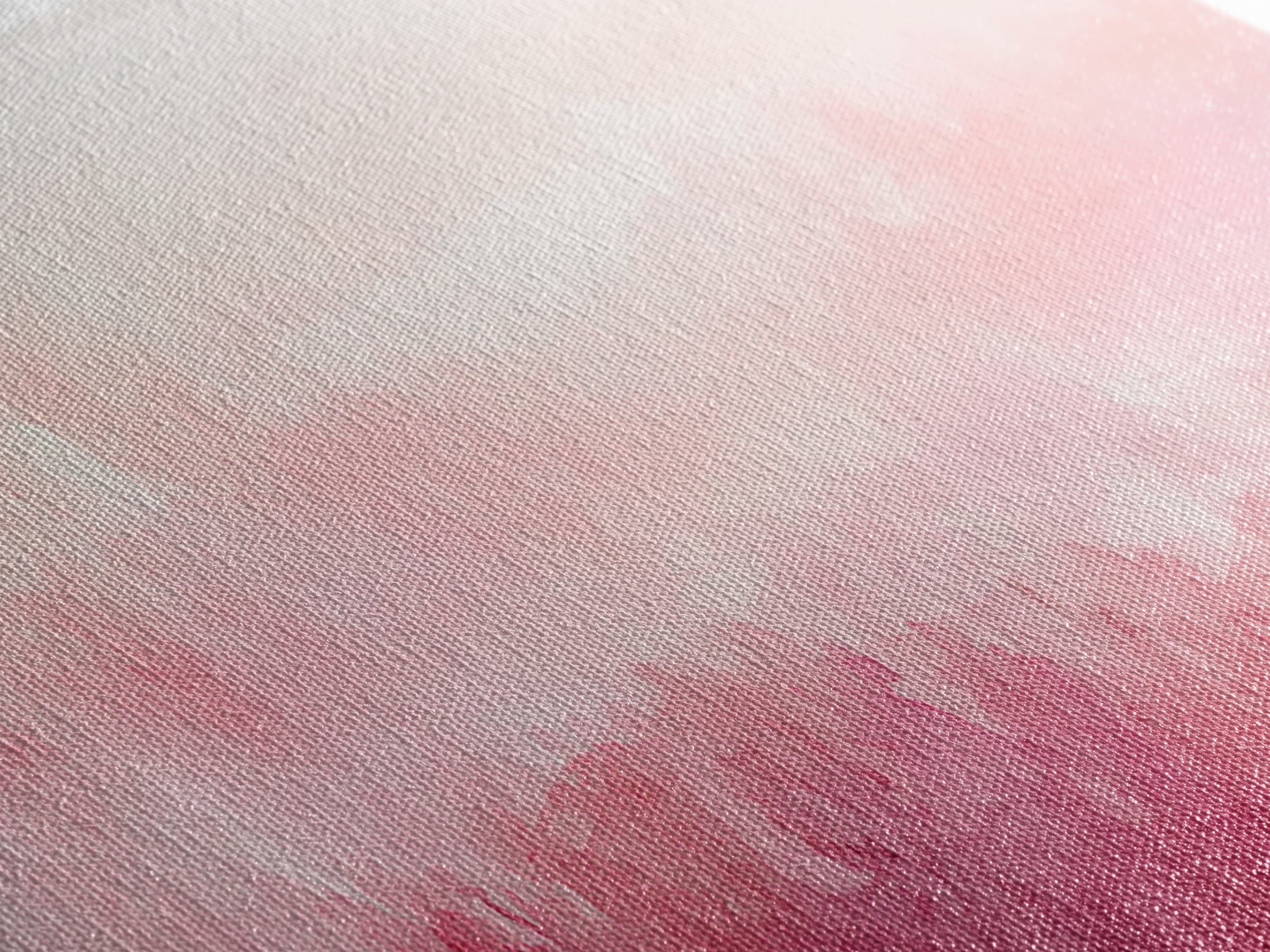 Light Pink Canvas Print Abstract Landscape Painting Horizontal Pastel Minimalist Boho Living Room Art Wabi Sabi Modern Wall Decor