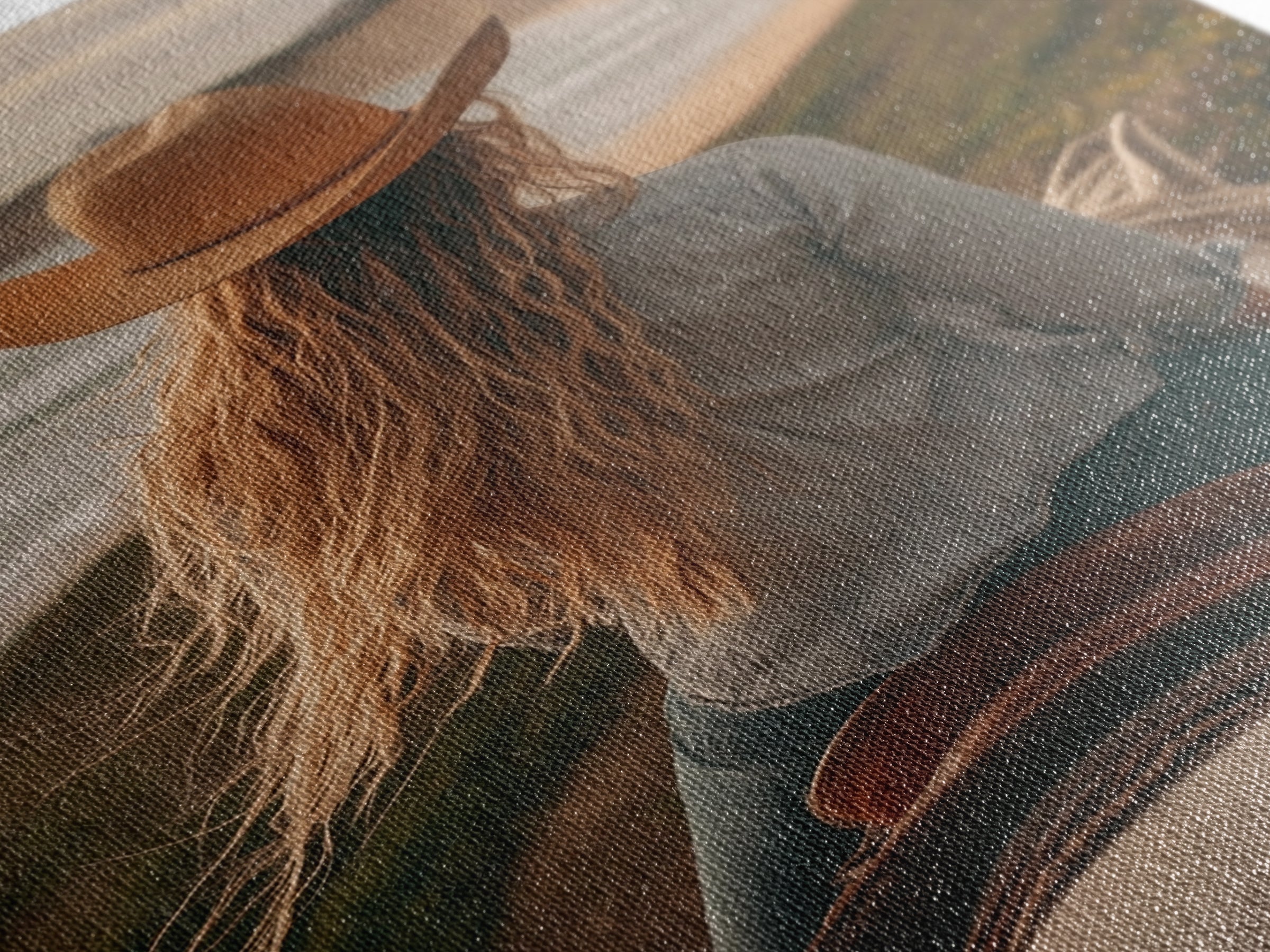 Coastal Cowgirl Riding Canvas Print Horse and Ocean Landscape Art Rustic Decor Western Inspired Framed Art Bedroom Living Room Gift