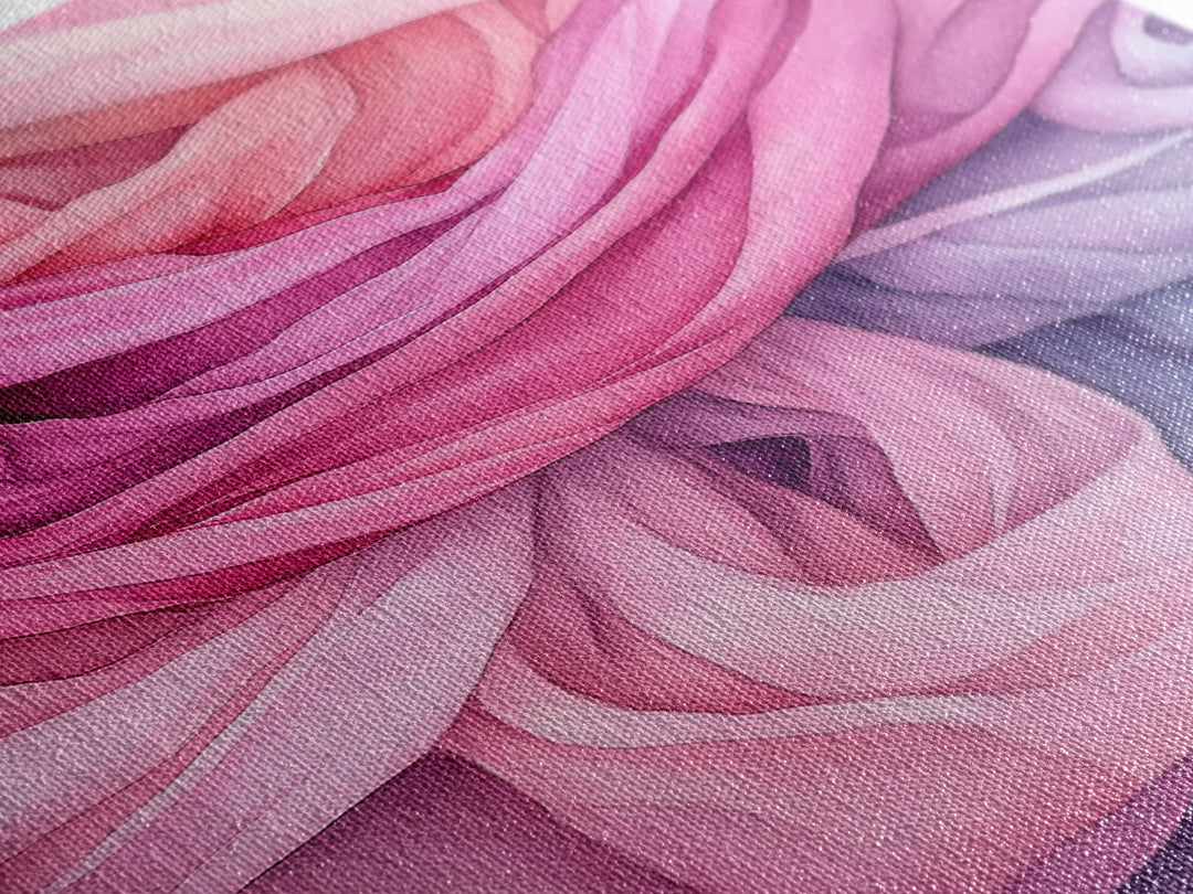 Rosy Layers Abstract Canvas Print | Pink Abstract Art | Light Pink Wall Art | Boho Wall Decor | Minimalist Art | Living Room Accent