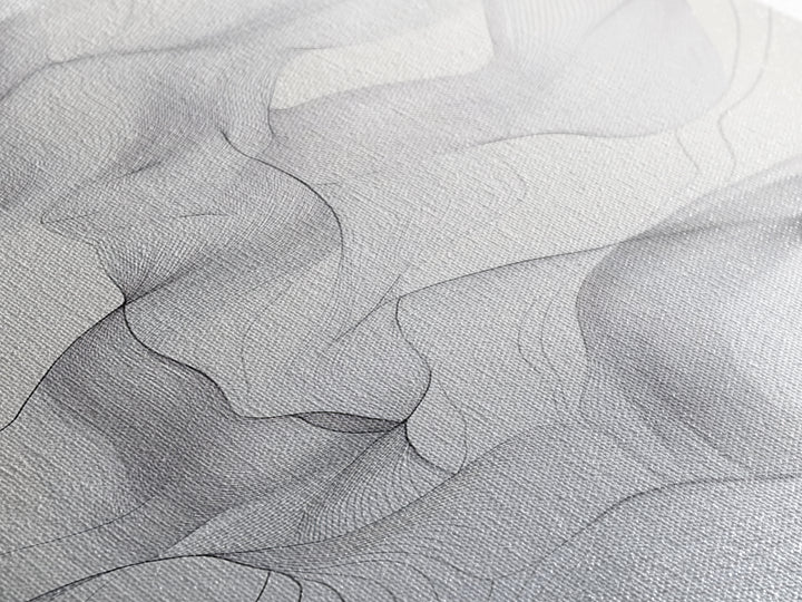 Black White Line Art Canvas Print Minimalist Geometric Wall Decor Modern Zen Artwork Above Couch Gift Idea Stylish Home Accent