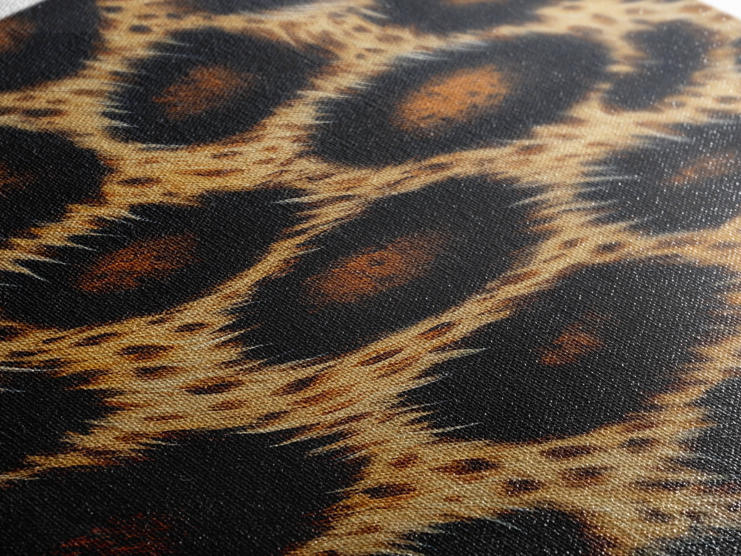 Abstract Leopard Canvas Print, Rustic Animal Print Wall Art, Bedroom Art, Farmhouse Decor, Skinny Tall Art, Gift Idea for Him