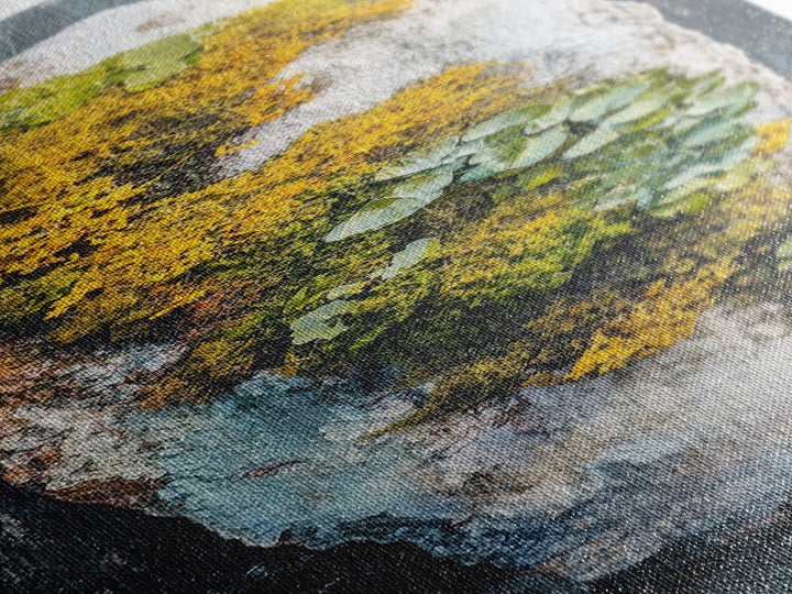 Botanical Art, Framed Canvas Print, wabi sabi art, sage green wall art, whimsical art, minimalist art, long narrow wall art, rustic decor