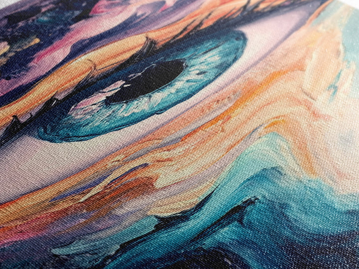 Abstract Surfboard, surf wall art, coastal painting, framed canvas print, beach house decor, minimalist art, extra wide art