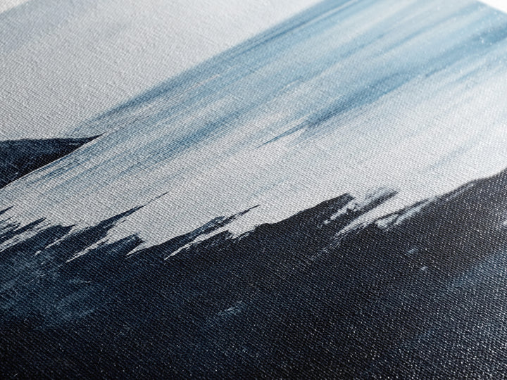 Coastal cliffs, Ireland painting, ocean wall art, seascape painting, nautical wall art, minimalist art, framed canvas print