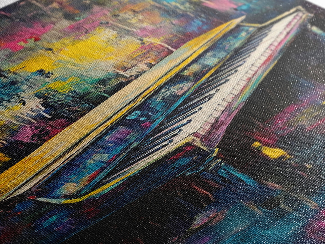 Abstract piano, music art, lofi art, moody art, framed canvas print, gift idea for her, dark romance painting, pink orange wall art