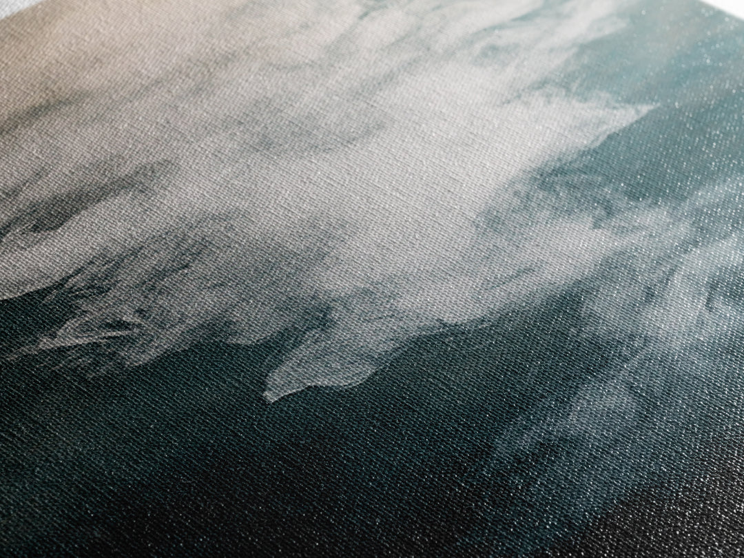 Abstract Smoke Art, Moody Wall Art, Wabi Sabi Art, Minimalist Painting, Dark Romance Painting, Framed Canvas Print, Vertical Art