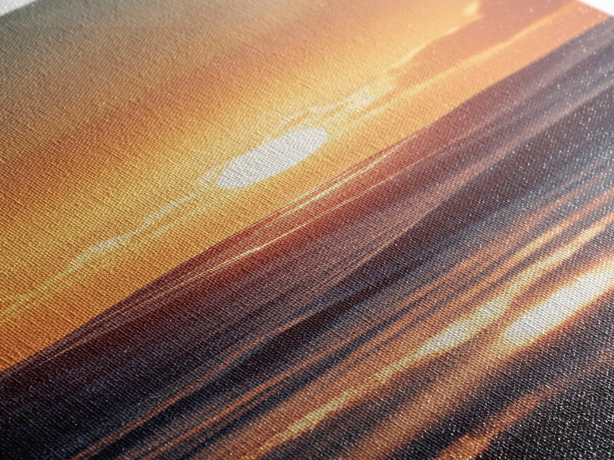 Ocean Sunset, Coastal Painting, Seascape Art, Canvas Print, Nautical Decor, Vertical Wall Art, Beach House Art