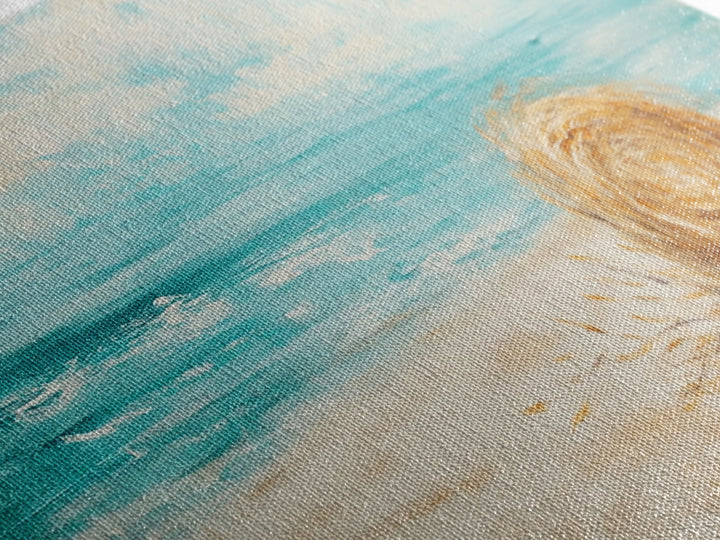 Beach Grass, coastal wall art, farmhouse decor, nautical painting, seascape painting, framed canvas print, panoramic art