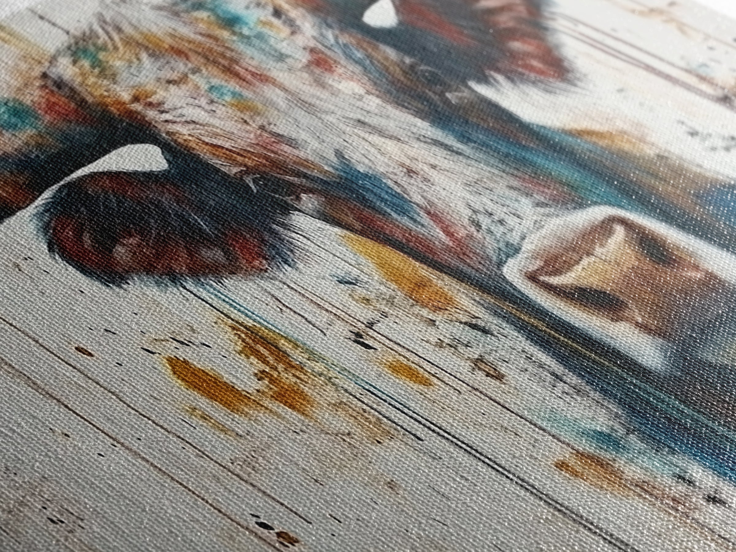 Bull Portrait, rustic decor, farmhouse art, bull and bear art, southwestern wall art, moody art, canvas print, extra wide art