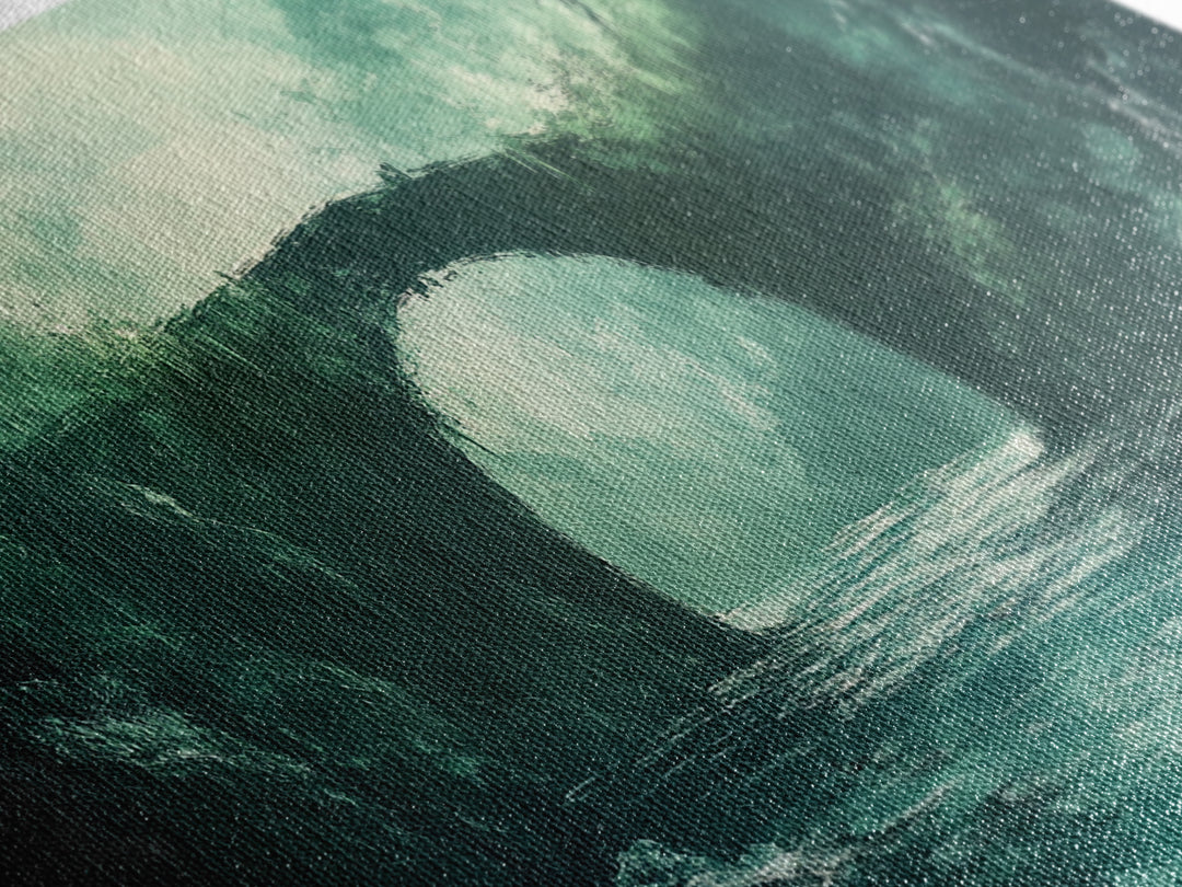 Dark Forest, Fantasy Art, Moody Art, Wabi Sabi Art, Extra Wide Art, Landscape Painting, Framed Canvas Print, Above Bed Wall Art