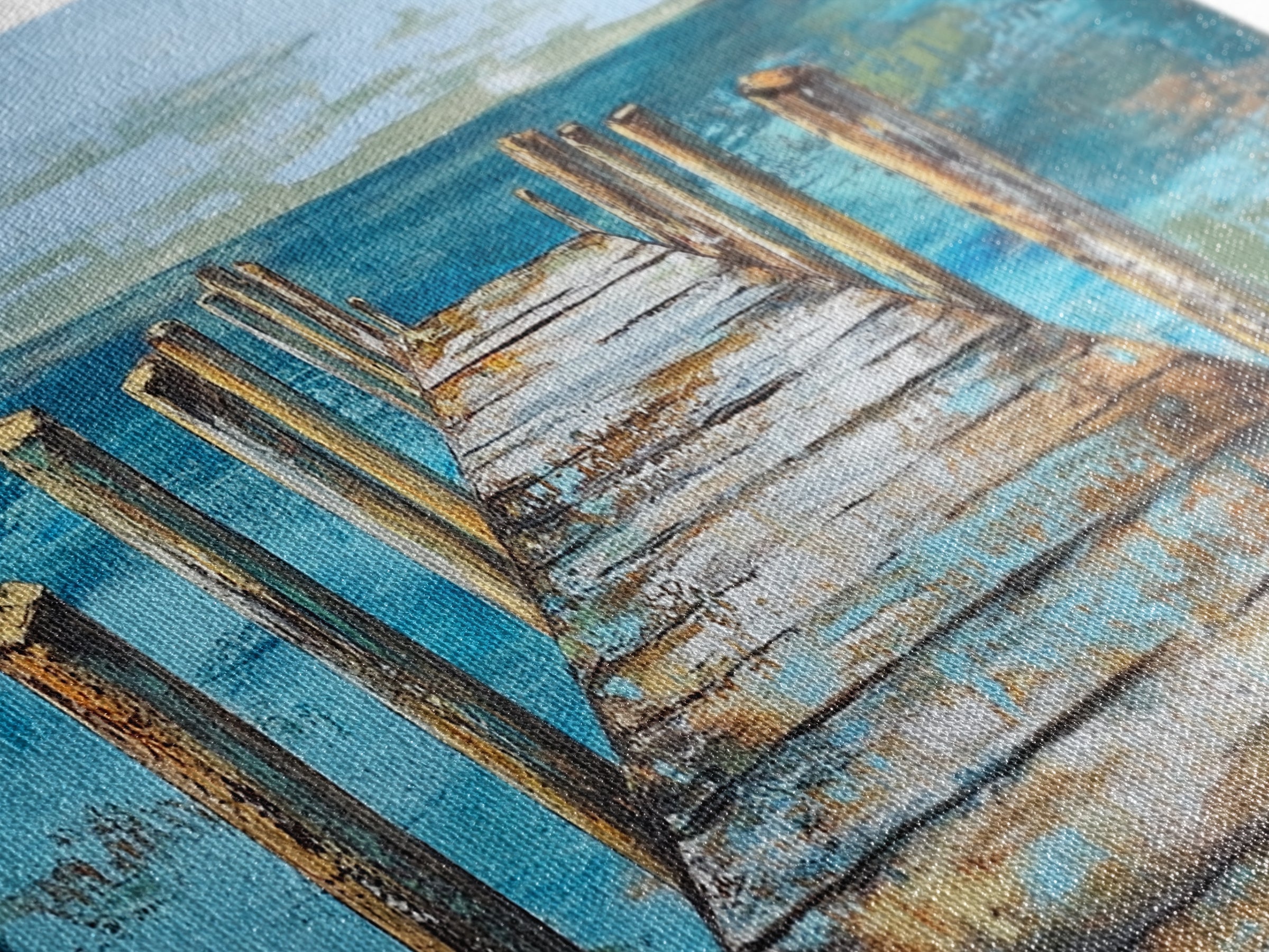 Dock Over Water, Coastal Landscape, Nautical Wall Art, Canvas Print, Lake Tahoe Art, Rustic Wall Art, Coastal Decor, Panoramic Art