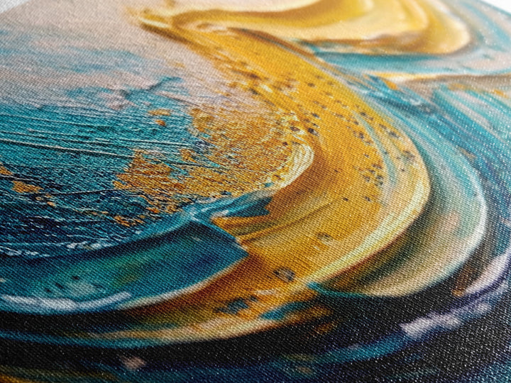 Abstract Ocean, Textured Painting, Teal Wall Art, Nautical Decor, Horizontal Wall Art, Framed Canvas Print, Coastal Decor, Extra Wide Art