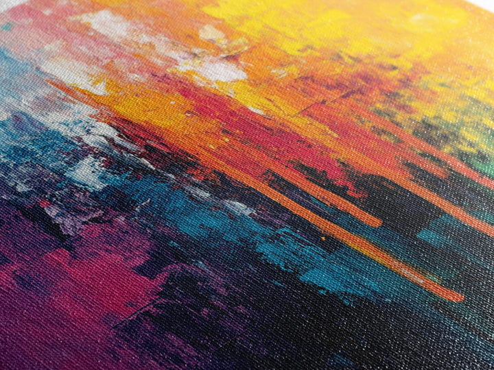 Abstract Wall Art, Colorful Abstract Painting, Bold Modern Art, Vibrant Art Print, Contemporary Decor, Framed Canvas Print