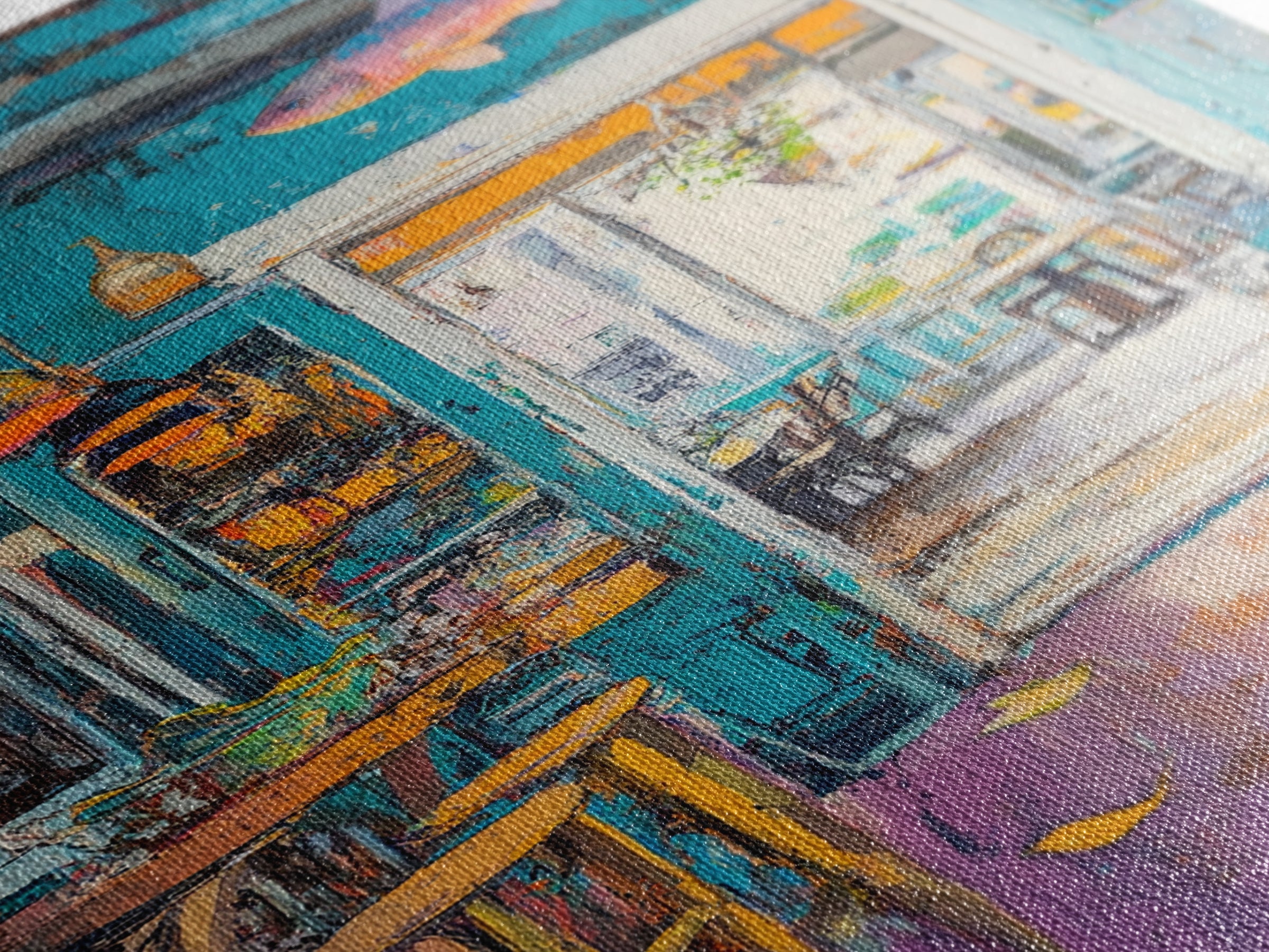 Rustic Bar Painting, Food Review Kitchen Art, Coastal Landscape Art, Canvas Print, Whimsical Art, Nautical Decor, Living Room Art