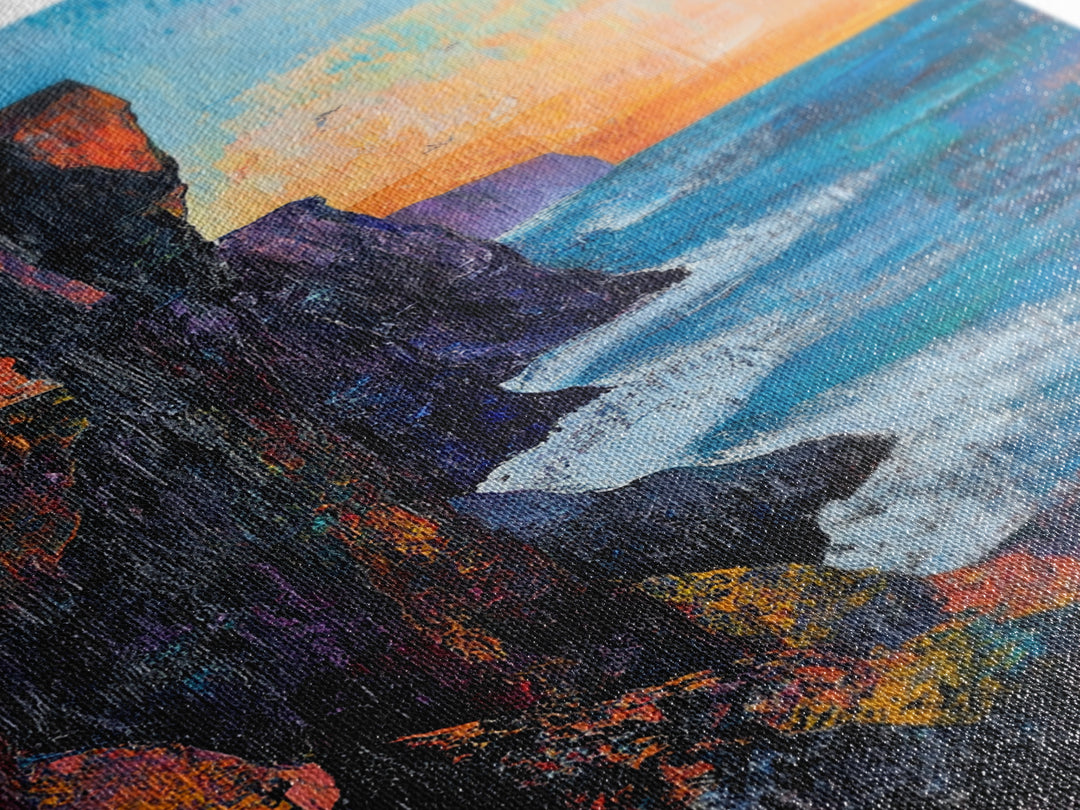 Cliffs of Moher, Ireland Painting, Coastal Landscape Art, Seascape Painting, Nautical Wall Art, Canvas Print, Gift Idea