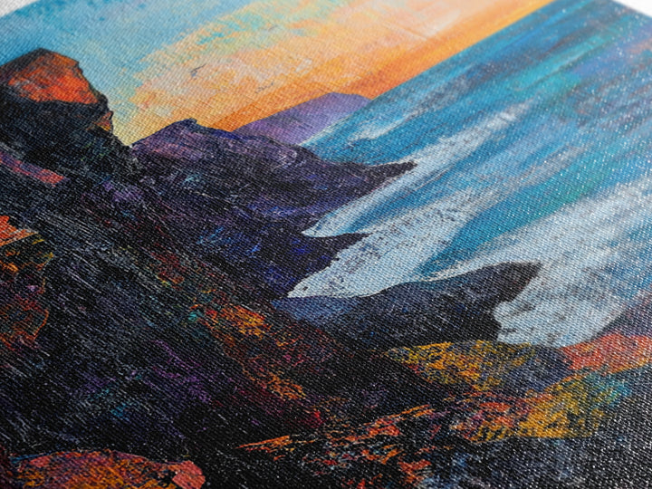 Cliffs of Moher, Ireland Painting, Coastal Landscape Art, Seascape Painting, Nautical Wall Art, Canvas Print, Gift Idea