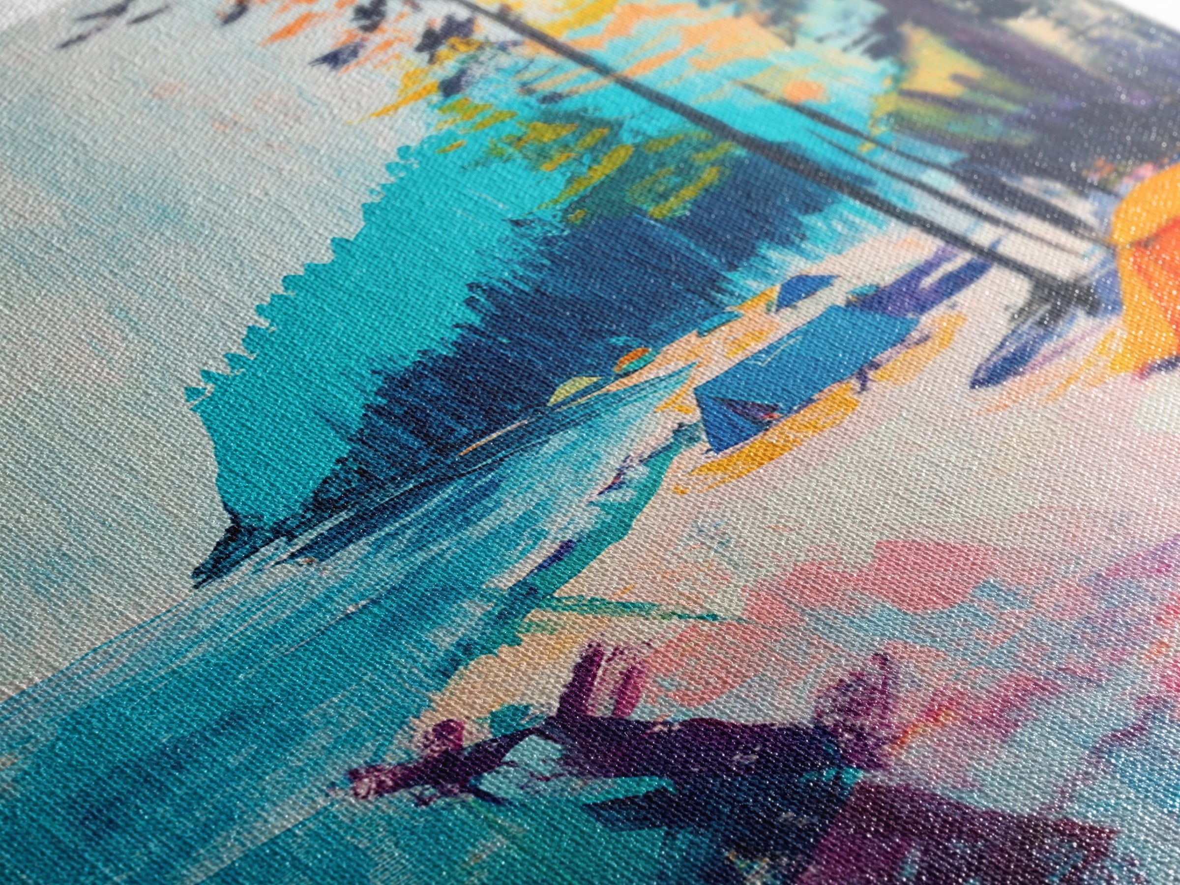 Coastal Camping, Joshua Tree Art, Coastal Cowgirl Wall Art, Outdoor Painting, Nautical Decor, Above Sofa Art, Canvas Print