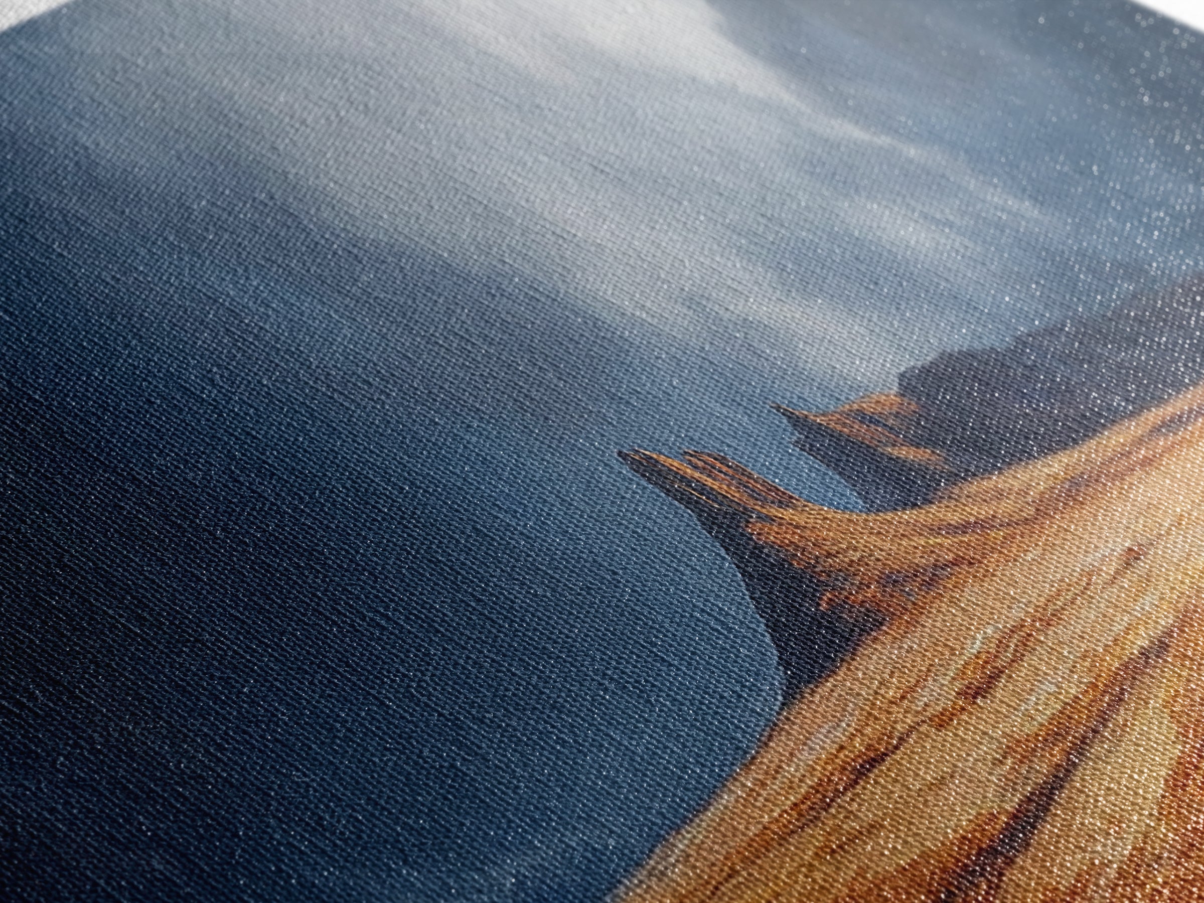 Desert Storm Canvas Print Moody Landscape Art, Southwestern Wall Art, Nature Painting, Office Decor, Living Room Artwork