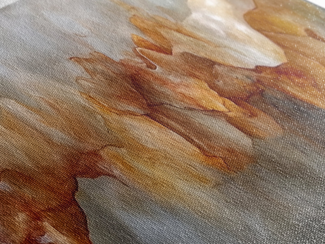 Abstract Flow, Earthy Tones, Modern Minimalist, Framed Canvas Print, Neutral Wall Art, Fall Home Decor, Office Wall Decor