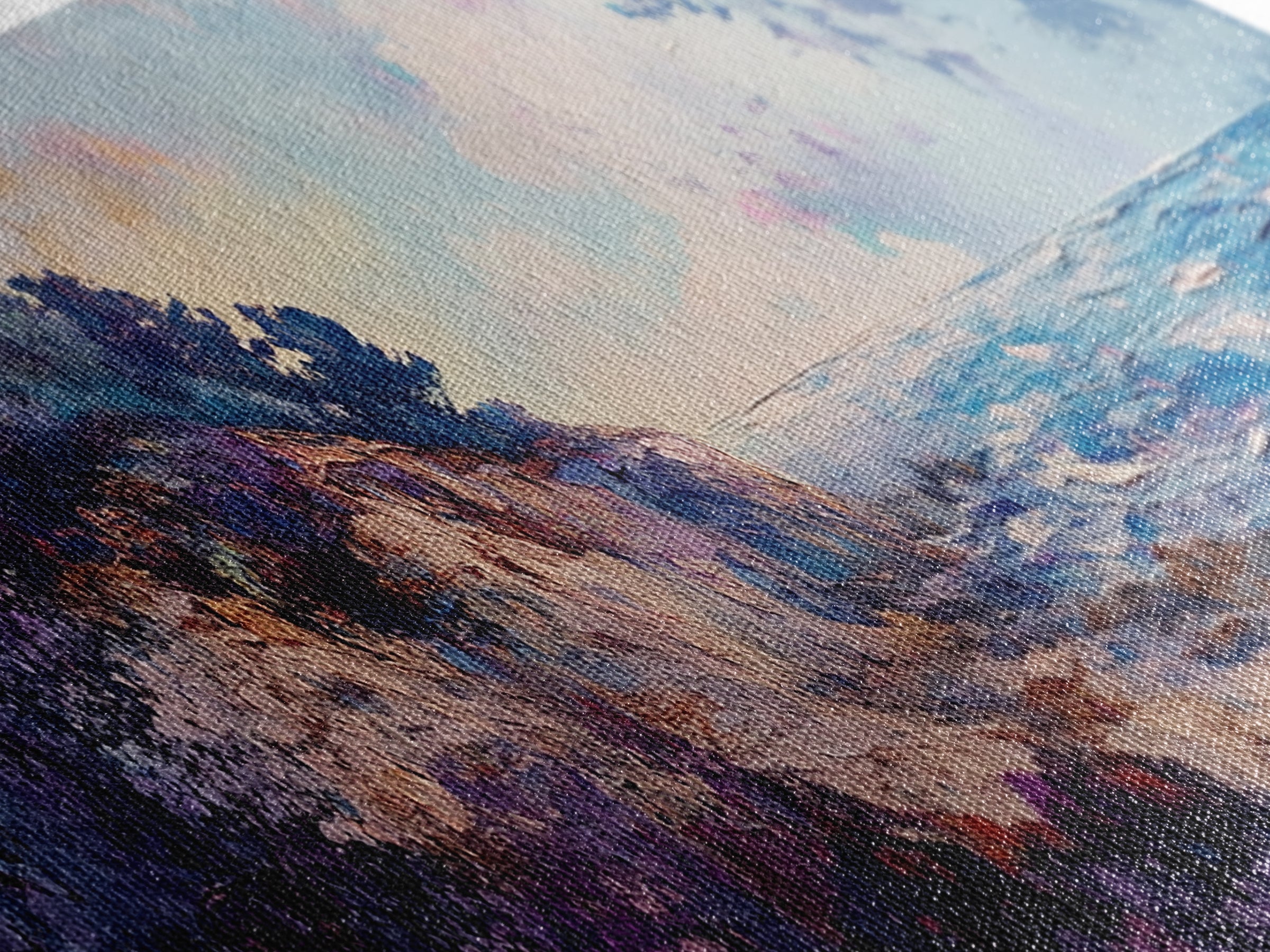 Rocky Shoreline Framed Canvas Print Vibrant Coastal Wall Art, Textured Ocean Scene, Sunset Beach Painting, Modern Boho Decor