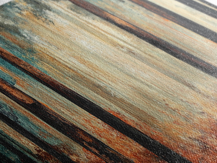 Autumn Forest Canvas Print, Rustic Fall Wall Art, Nature Landscape Painting, Cabin Decor, Earthy Tones, Cozy Living Room Art