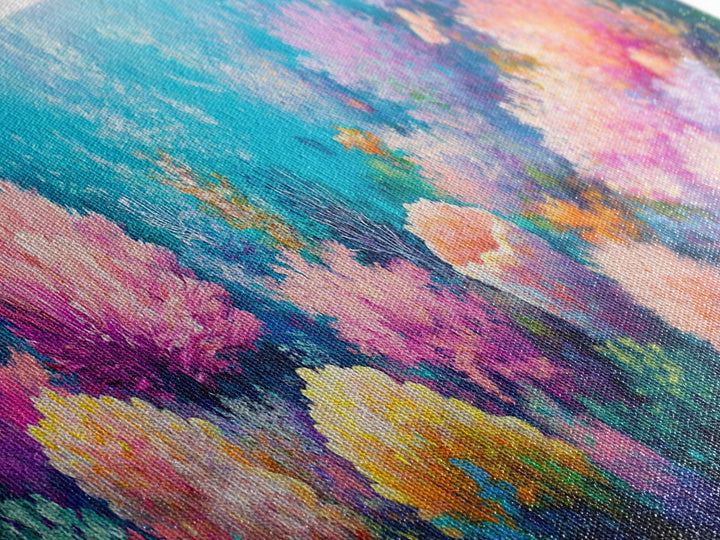 Deep Sea Fantasy Canvas Print, Oceanic Wonderland Wall Art, Marine Life Painting, Dreamy Underwater Aesthetic, Vibrant Colors