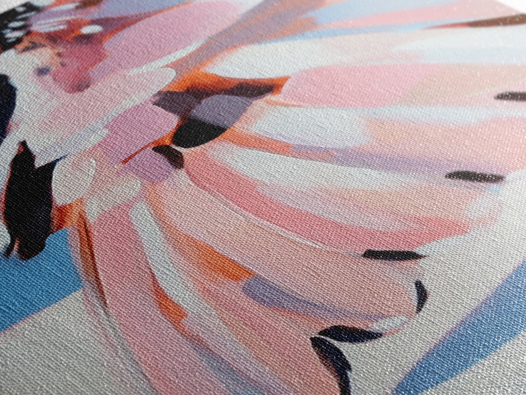 Butterfly Wing, Soft Pastel Art, Nature Inspired, Canvas Print, Modern Wall Decor, Feminine Aesthetic, Bedroom Wall Art, Boho Minimalist