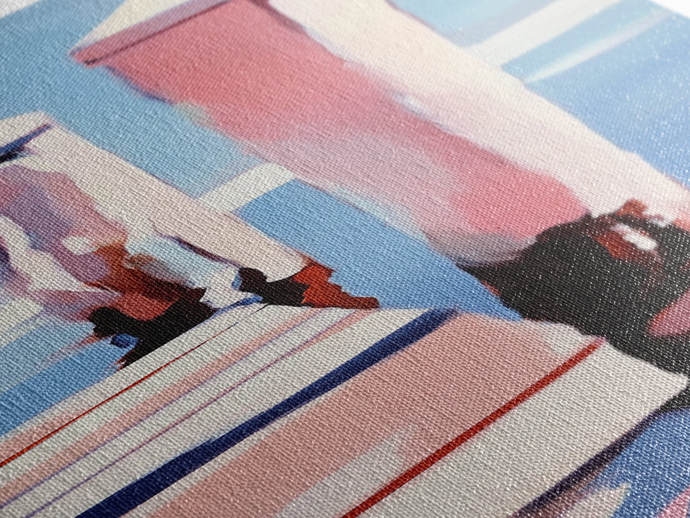 Dockside View, Ocean Reflection, Coastal Escape, Framed Canvas Print, Nautical Wall Art, Beach House Decor, Relaxing Home Aesthetic