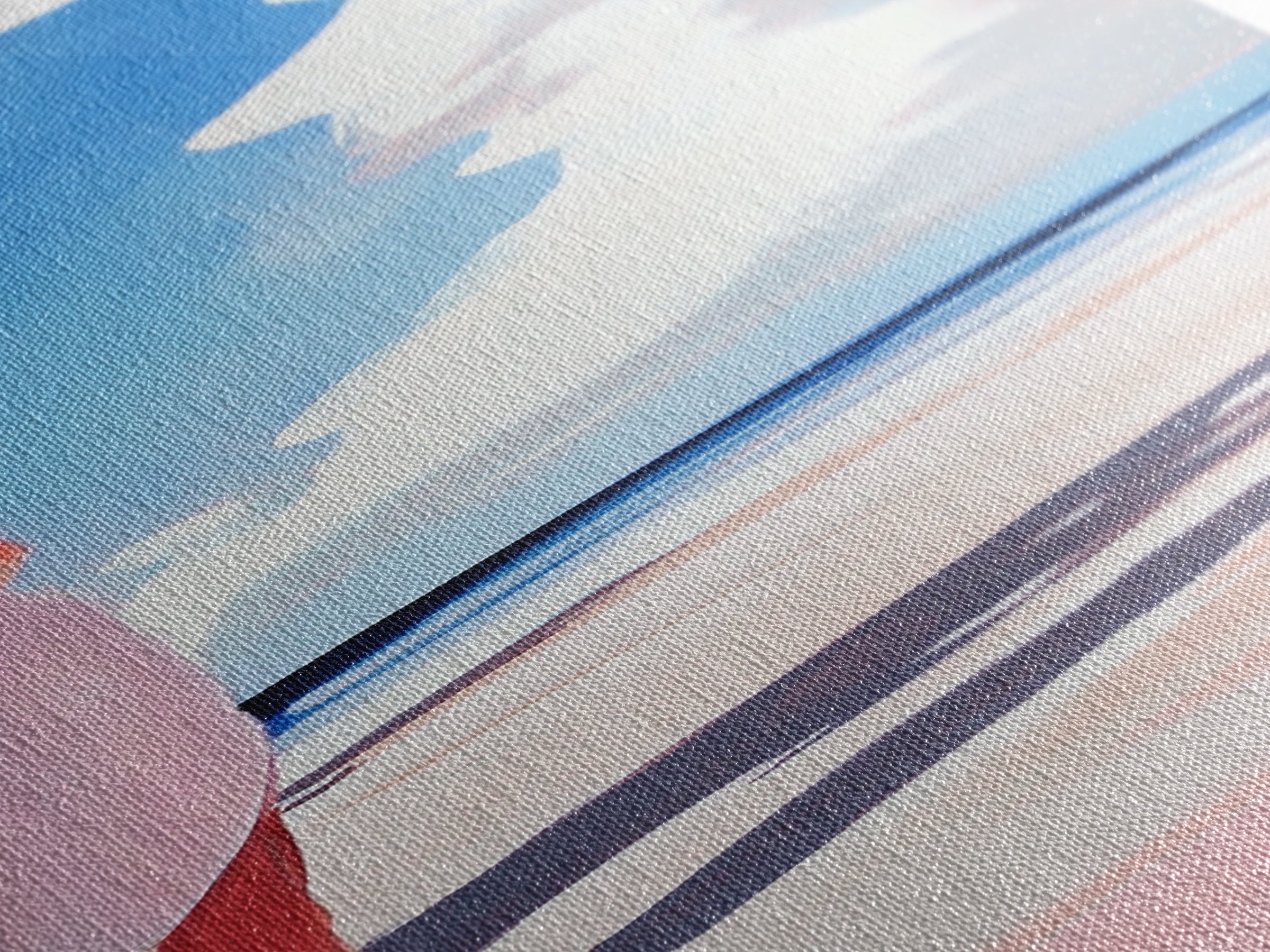 Beach Reflection, Coastal, Minimalist, Canvas Print, Modern Wall Art, Seaside Decor, Ocean Painting, Living Room Wall Art